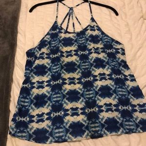 Tie dye strappy tank